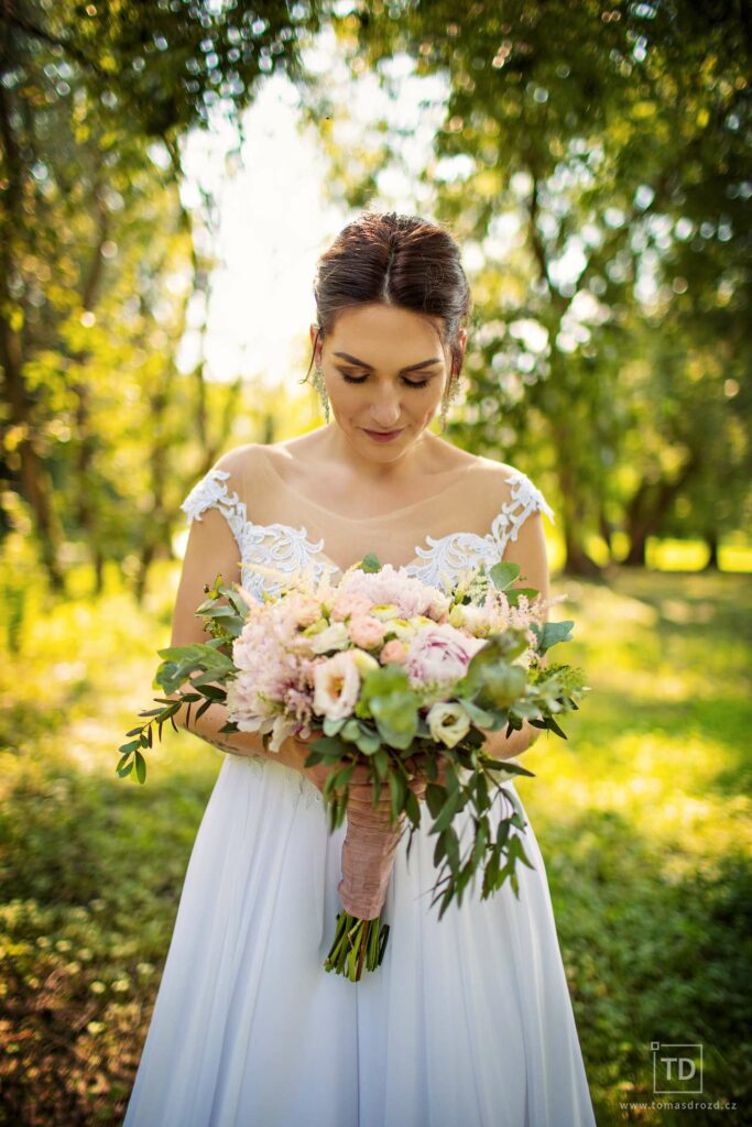 Svatební fotografie Lenky a Michala ze svatby v mlýně U vodníka Slámy